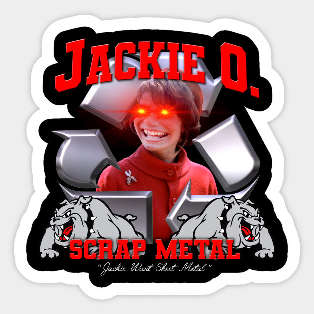 Jackie Want Sheet Metal Jackie Onassis Sticker TeePublic